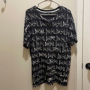 Diesel All-Over Print Graphic T-Shirt